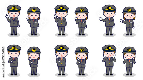 運転士の男女 03