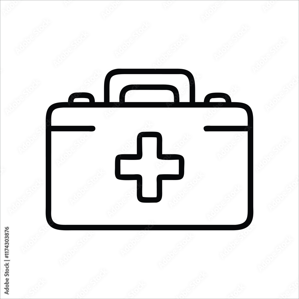 first aid kit icon for emergency and healthcare designs first aid kit icon for emergency and healthcare designs