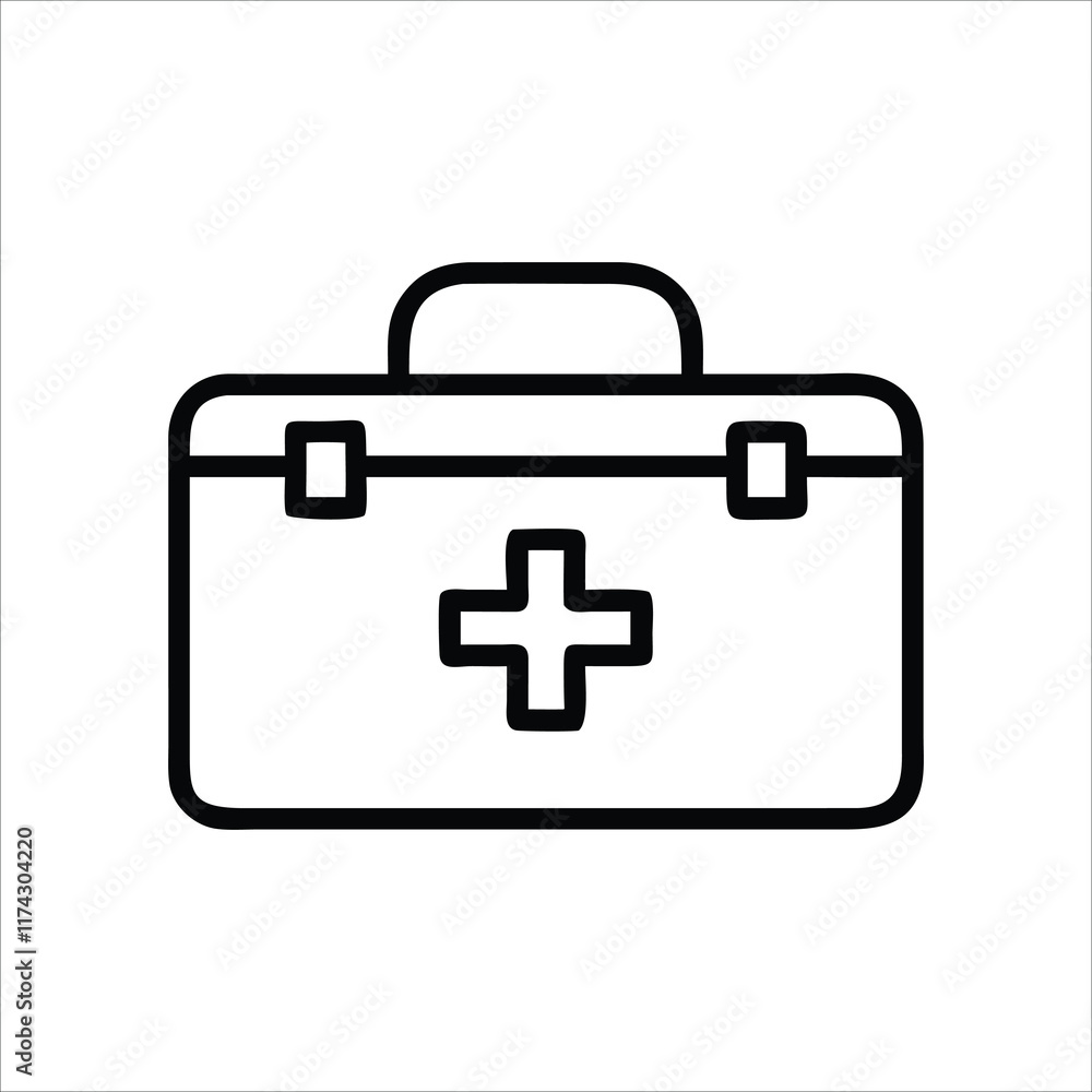 first aid kit icon for emergency and healthcare designs first aid kit icon for emergency and healthcare designs