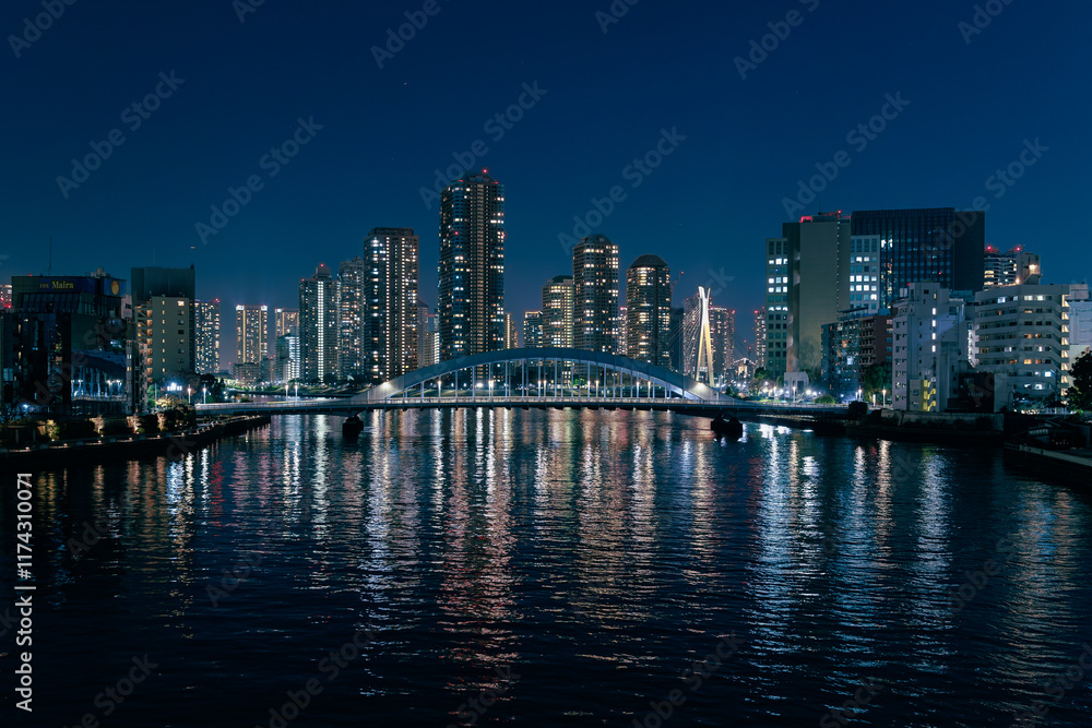 Naklejka premium 東京湾岸エリアの夜景