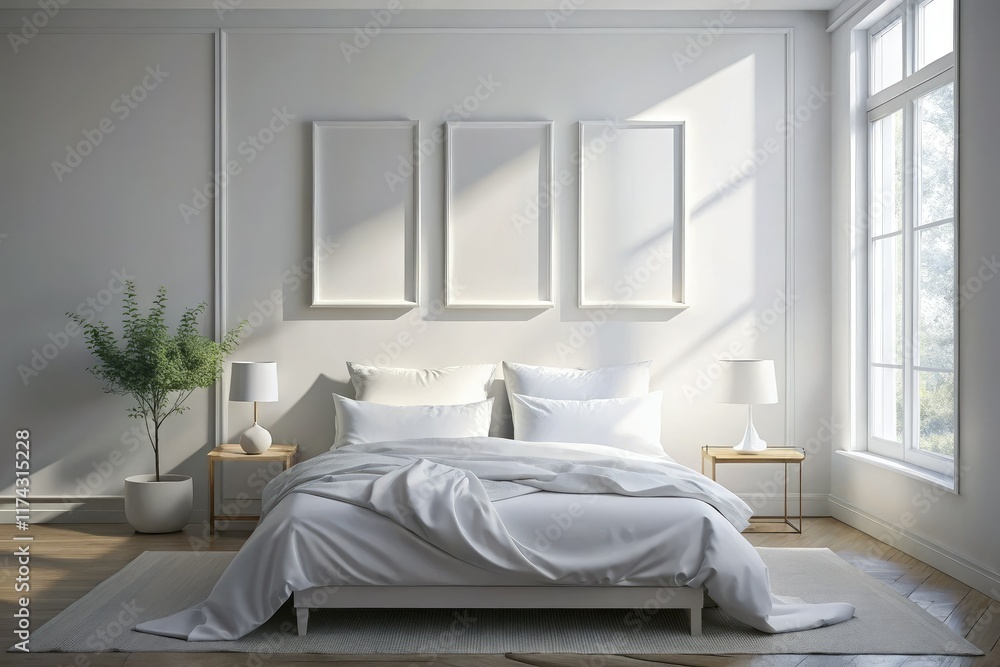 Fototapeta premium Minimalist Urban Exploration Bedroom Poster Wall