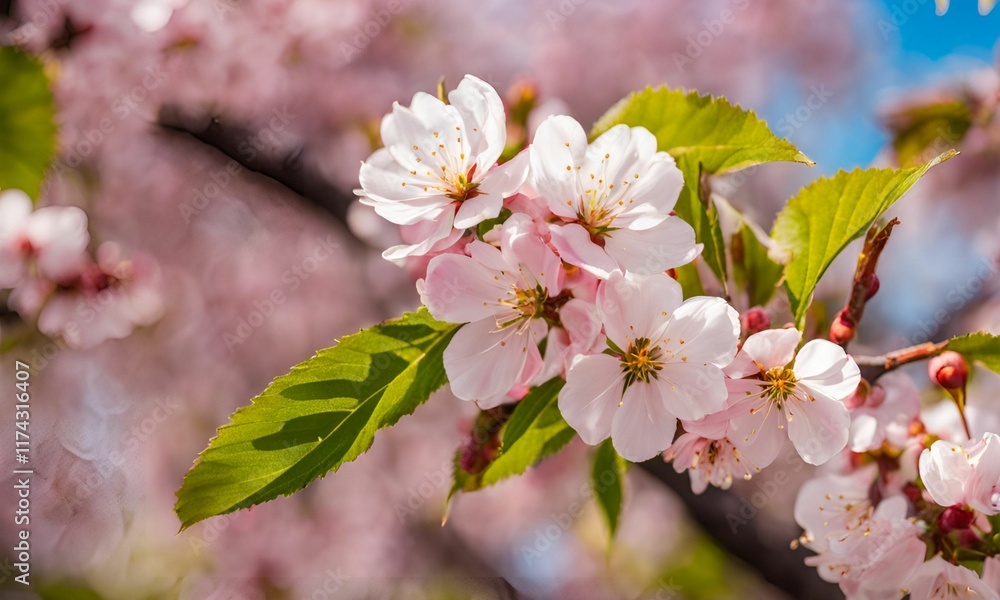 Obraz premium Nature seasons wallpaper background