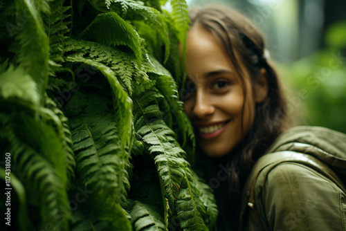 unfurling of fern fronds serves as a captivating metaphor, symbolizing exhilarating journey of personal growth and profound self-discovery photo