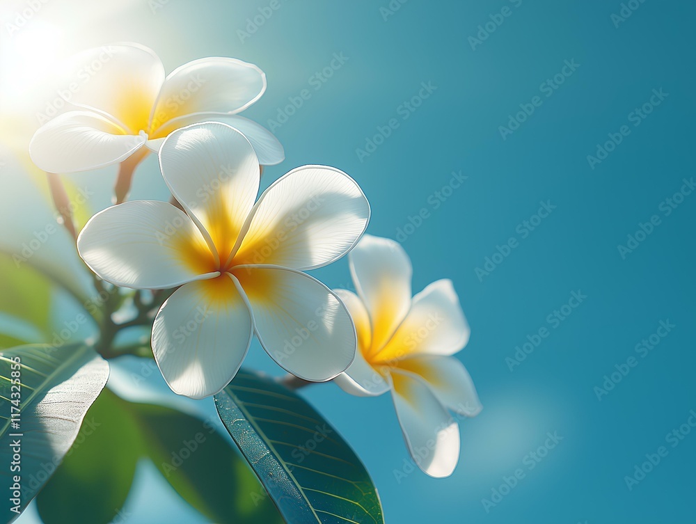 Naklejka premium Plumeria flower