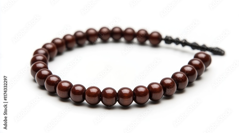 This elegant wooden bead bracelet adds a touch of natural sophistication to any style. Perfect for everyday wear or as a thoughtful gift. This elegant wooden bead bracelet adds a touch of natural sophistication to any style. Perfect for everyday wear or as a thoughtful gift.