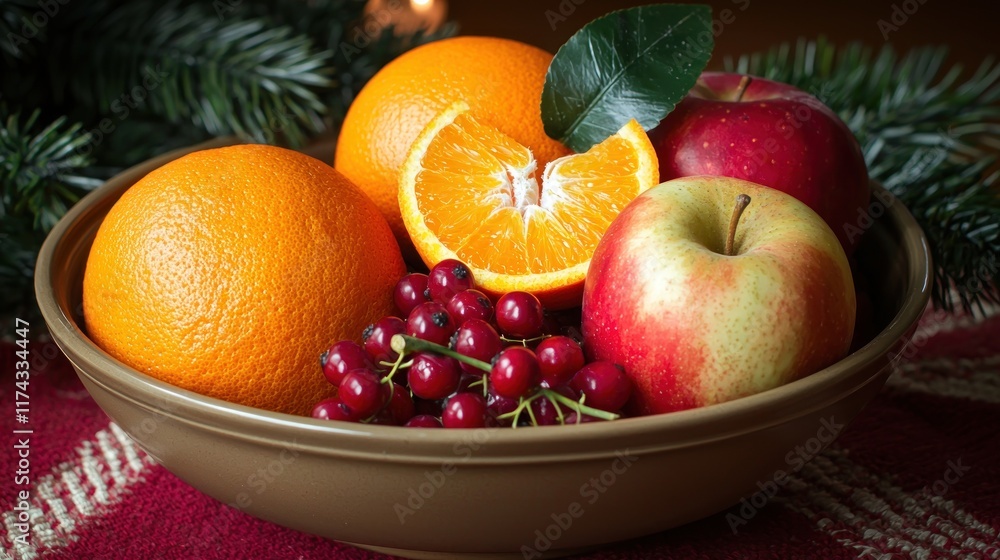 A bowl of assorted fruits, including oranges, apples, and grapes. A bowl of assorted fruits, including oranges, apples, and grapes.