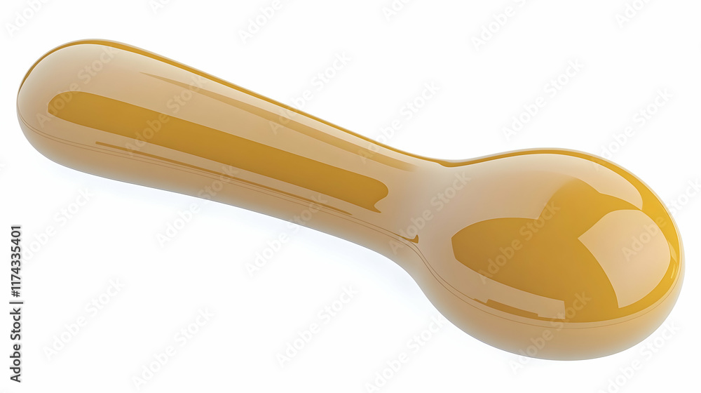 3D Golden Abstract Shape Illustration 3D Golden Abstract Shape Illustration