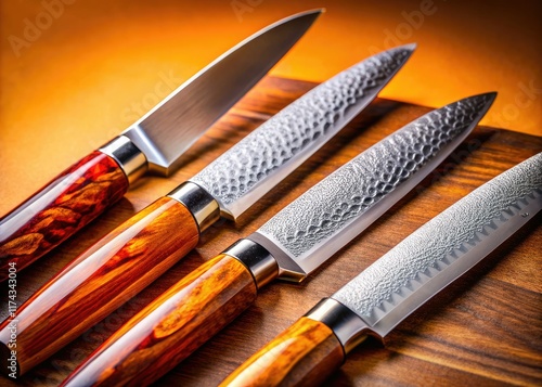 Professional Paring Knives Yanagi - Realistic Product Photography photo