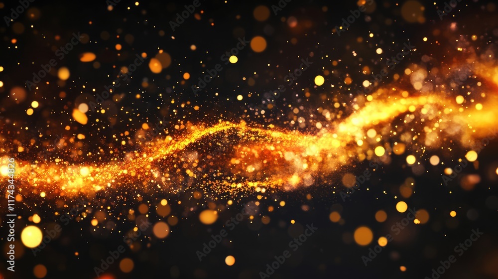Fire embers particles over black background. Fire sparks background. Abstract dark glitter fire particles lights, Fire embers particles over black background. Fire sparks background. Abstract dark glitter fire particles lights,