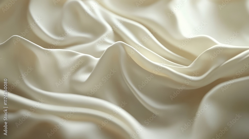 Obraz premium Flowing 3D fabric animation creating a calming effect