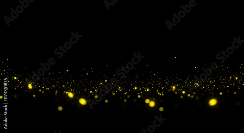 Fireflies glowing overlay