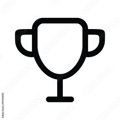 Trophy icon. Trophy cup, winner cup, victory cup icon. Reward symbol sign for web and mobile.