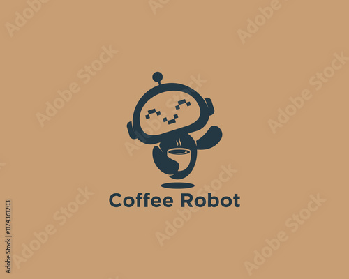 Coffee robot logo