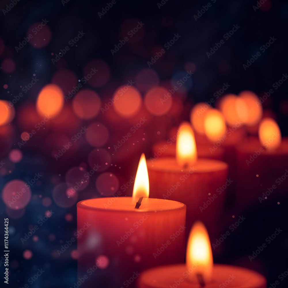 Warm Candlelight Glow - Peaceful and Serene Evening Ambiance Art. Warm Candlelight Glow - Peaceful and Serene Evening Ambiance Art.