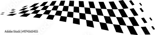 Racing flag vector icon on white background. Checkered flag. start and finish crossed flag. Racing flag.	