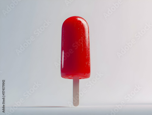 Red Popsicle 3D Render photo