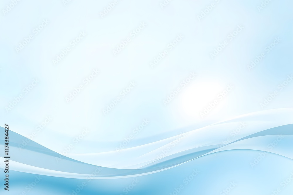 Soft blue abstract background with flowing waves, ideal for design and digital projects. Soft blue abstract background with flowing waves, ideal for design and digital projects.