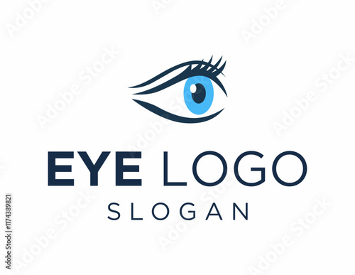 The logo design is about Eye and was created using the Corel Draw 2018 application with a white background.