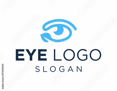 The logo design is about Eye and was created using the Corel Draw 2018 application with a white background.