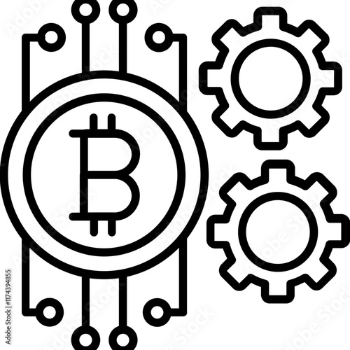 Bitcoin technology Icon