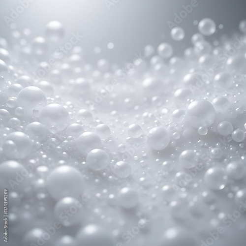 Digital illustration Ethereal Bubbles in Soft Light