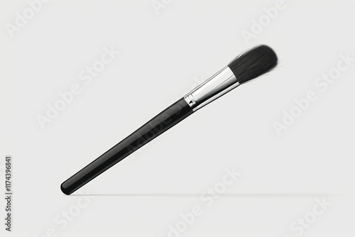 Wallpaper Mural a close up of a brush with a black handle on a white background Torontodigital.ca