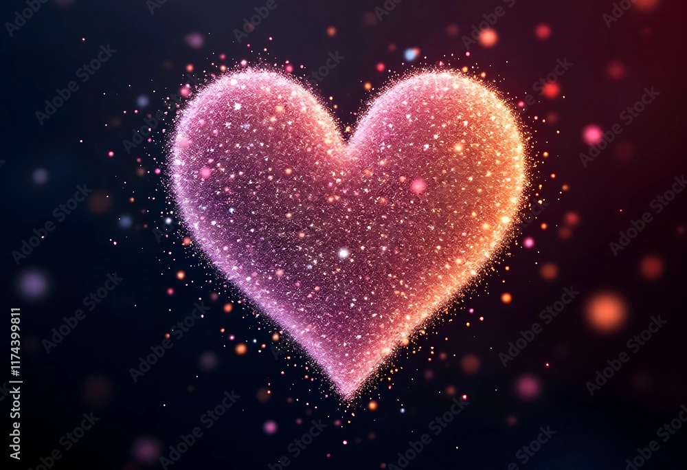 Glowing Heart Design Perfect for Romantic Stock Photos Glowing Heart Design Perfect for Romantic Stock Photos