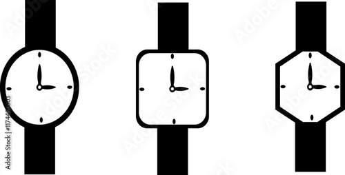 watch icon isolated on white background