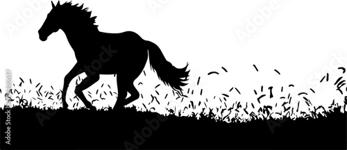 horse vector illustration isolated on background