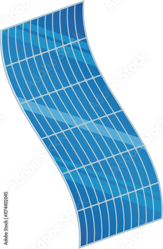 ペロブスカイト型太陽電池のイラスト