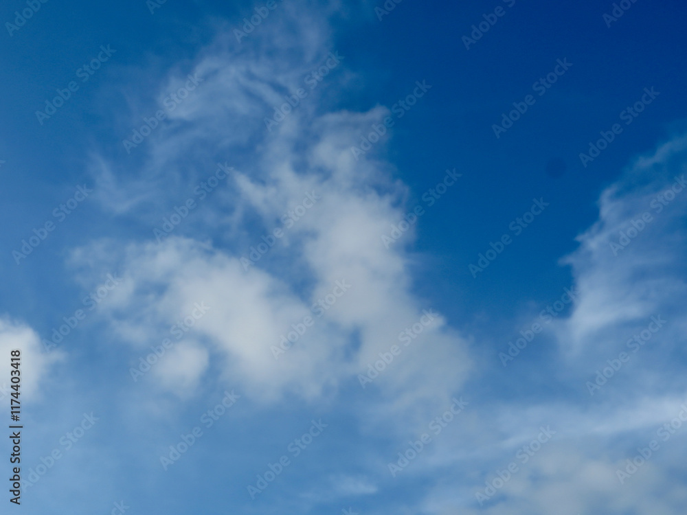 Soft Cotton Clouds in a Vibrant Sky - Perfect Atmospheric Stock Photo in Dong Hoi, Quang Binh, Vietnam Soft Cotton Clouds in a Vibrant Sky - Perfect Atmospheric Stock Photo in Dong Hoi, Quang Binh, Vietnam