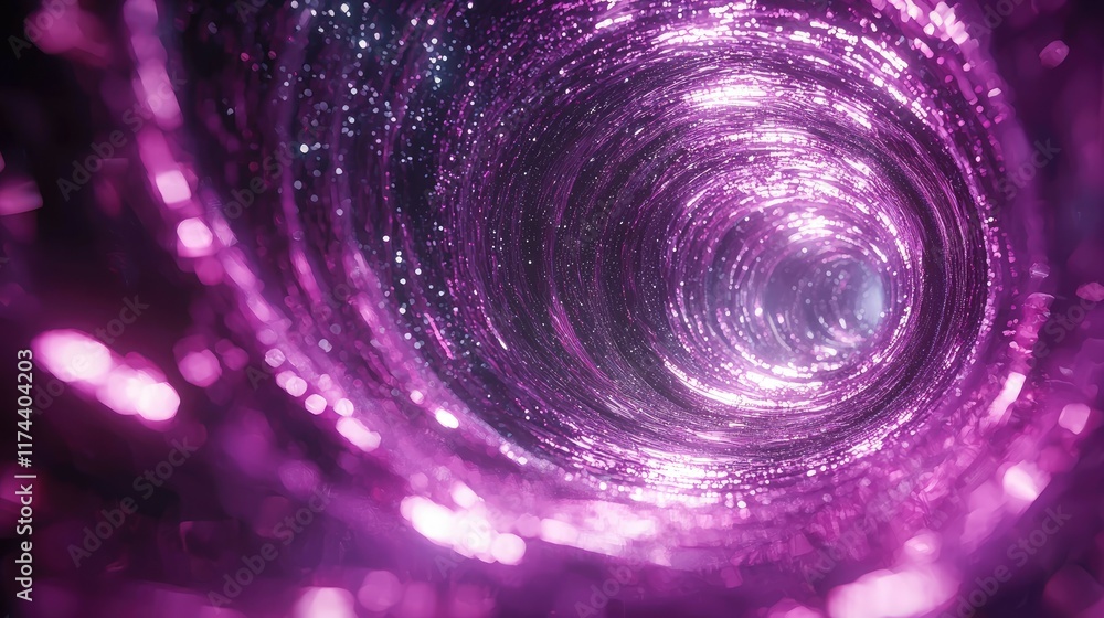 Purple Spiral Galaxy Tunnel Purple Spiral Galaxy Tunnel