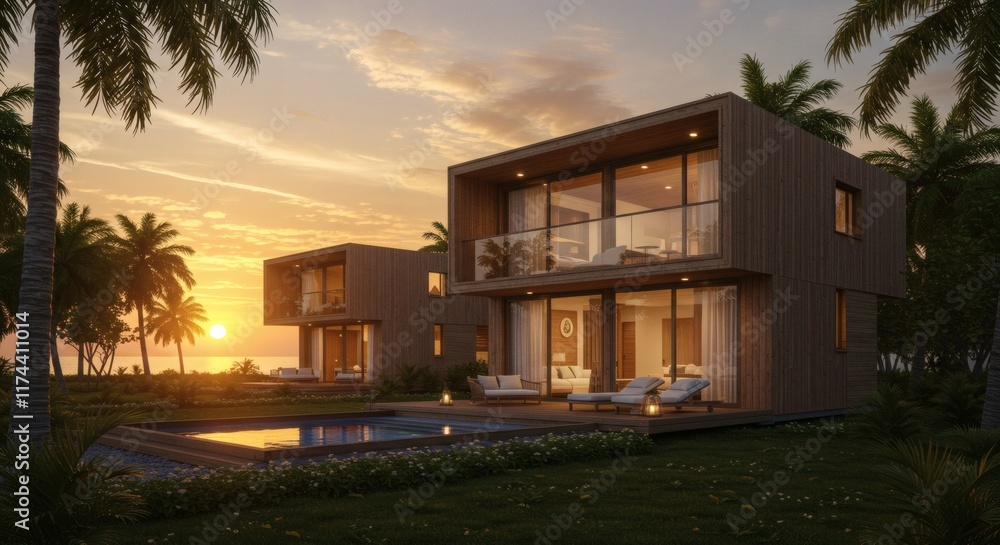 Tropical Sunset Luxury Villa with Private Pool and Ocean View Tropical Sunset Luxury Villa with Private Pool and Ocean View