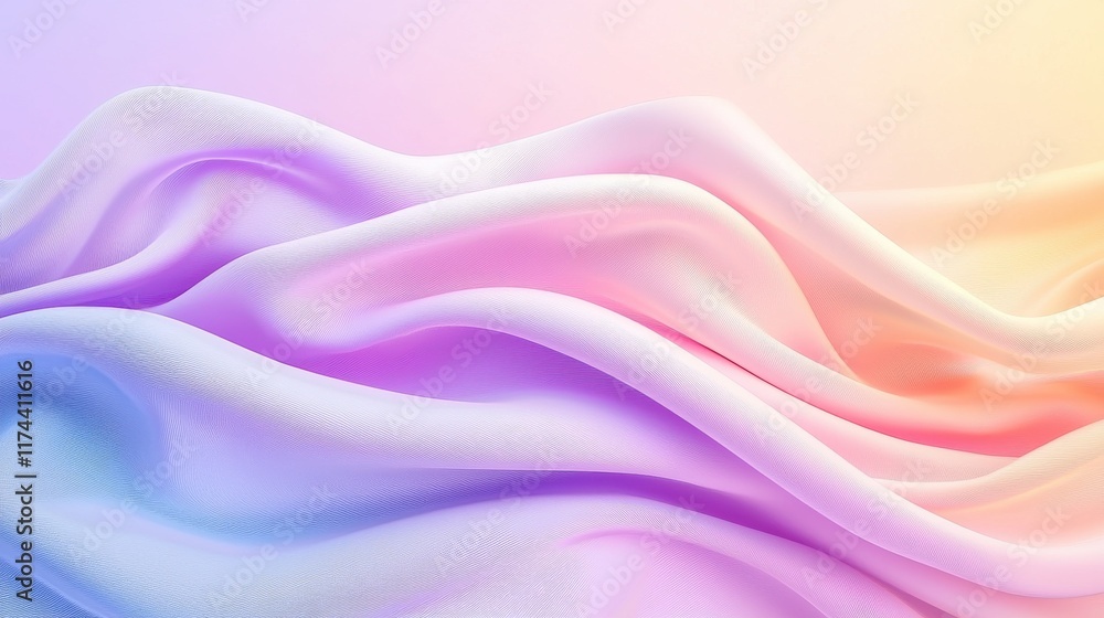 Obraz premium Elegant waves abstract soft colors