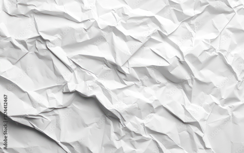 Obraz premium White paper texture background with crumpled effect