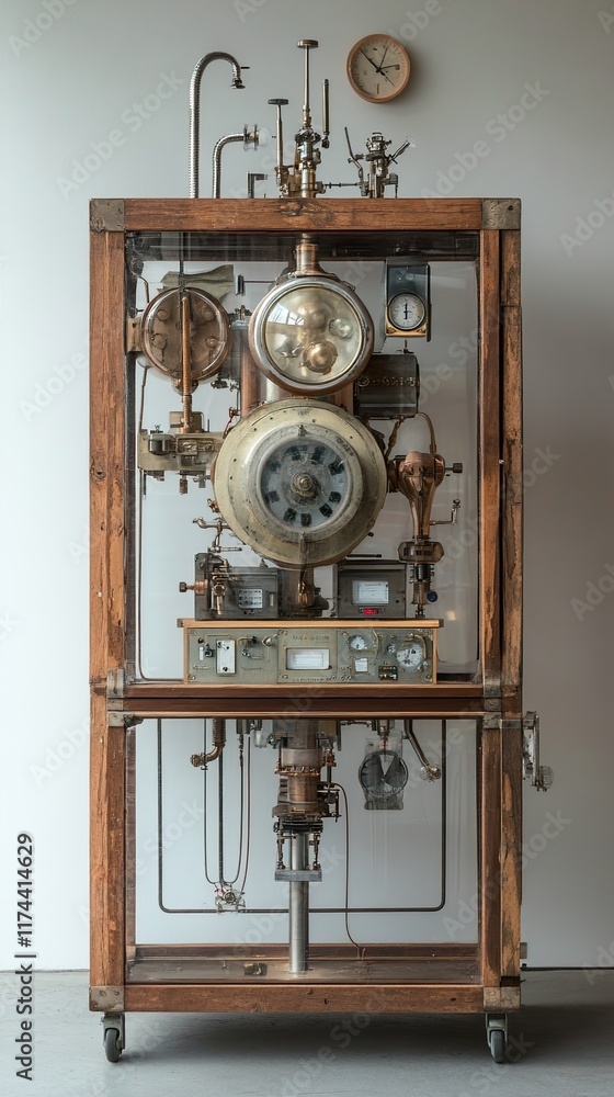 Intricate Clockwork Machine: A Steampunk Masterpiece Intricate Clockwork Machine: A Steampunk Masterpiece