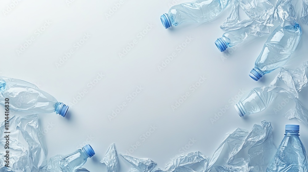 Plastic Waste Disposal and Pollution Problem with Contrast in Photography Style Plastic Waste Disposal and Pollution Problem with Contrast in Photography Style