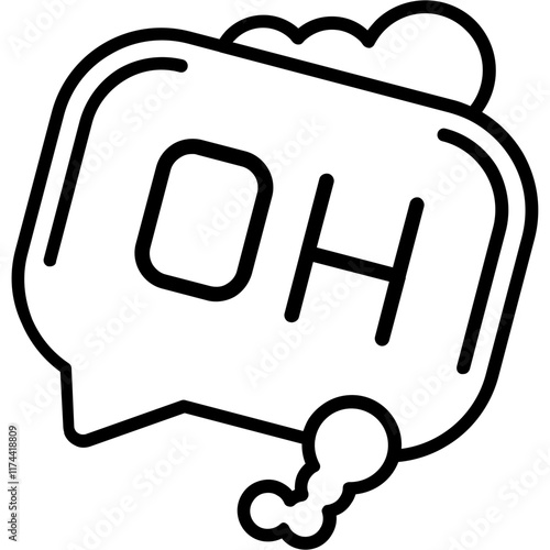 Oh Sticker Icon