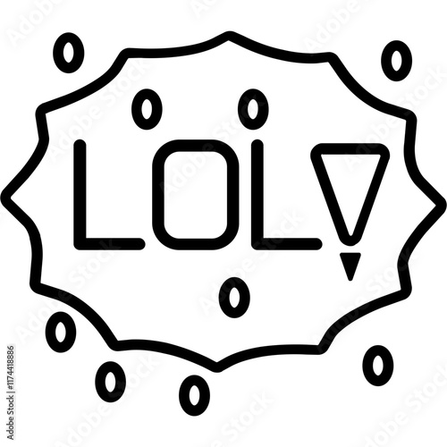 Laugh out loud Sticker Icon