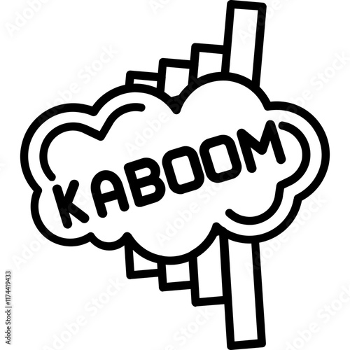 Kaboom Sticker Icon