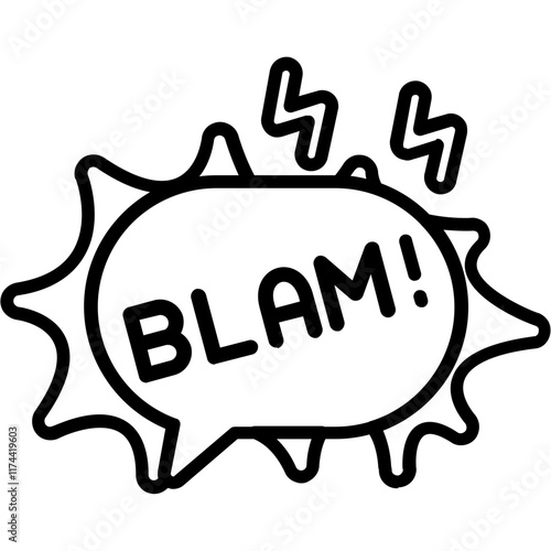 Blam Sticker Icon
