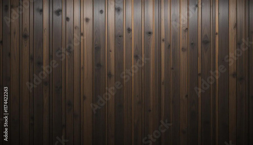 Elegant Dark Stained Bamboo Panels with Natural Ridges and Soft Side Lighting photo