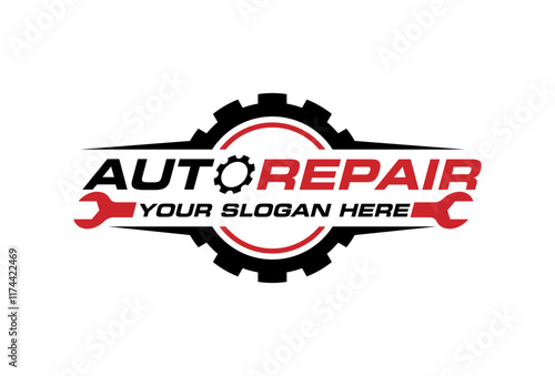 Auto logo design template of a mechanic auto repair vector