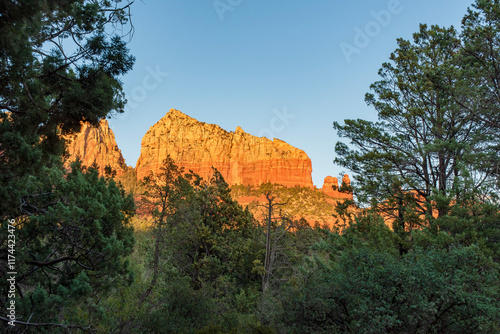 Towering red rocks near Sedona AZ