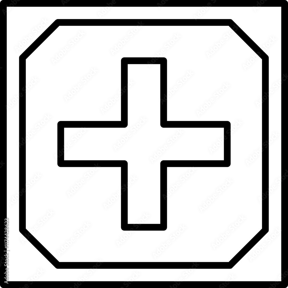 Obraz premium Telemedicine app logo Icon