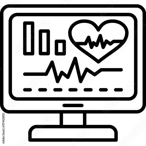Digital health diagnostics Icon
