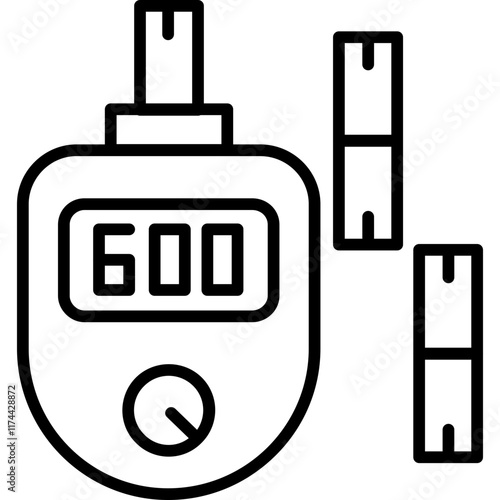 Blood glucose tracking Icon