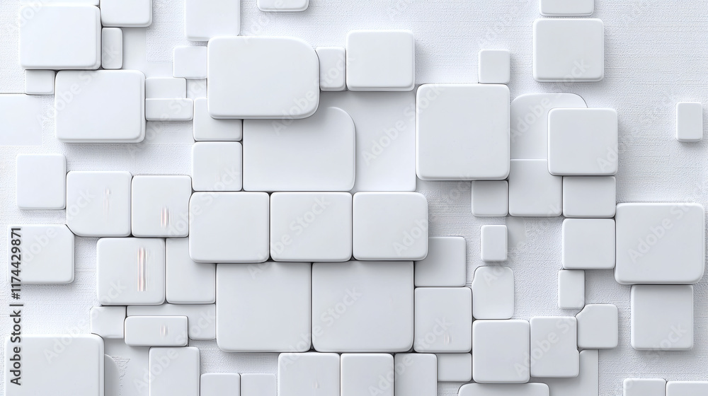 Abstract white geometric shapes background. Abstract white geometric shapes background.