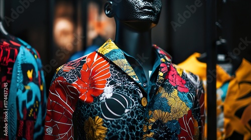 Vibrant Floral Shirt: Bold Fashion Design photo