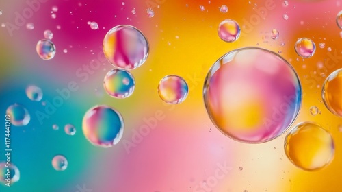 Wallpaper Mural Vibrant Oil and Water Mixing in Macro Shot Torontodigital.ca